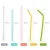 Import Reusable Silicone Straight Drinking Straws with Cleaning Brushes from China