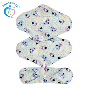 Reusable Washable Bamboo Charcoal Soft Sanitary Pads Mama Cloth Menstrual Pads Feminine Hygiene Product