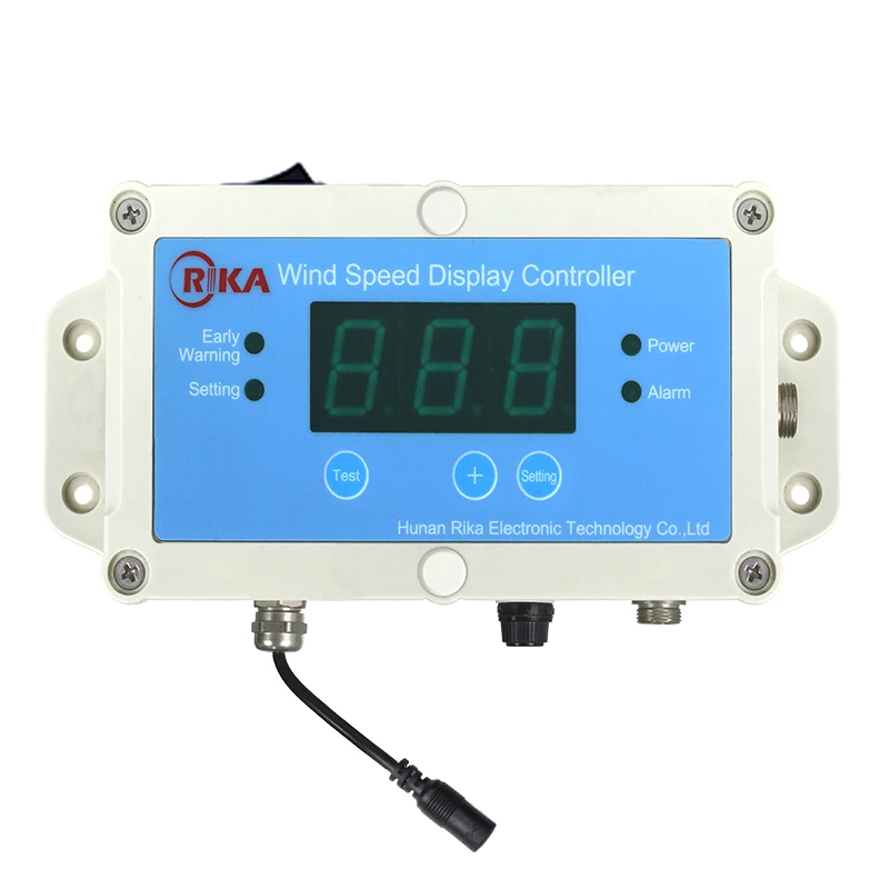 RIKA RK150-01 Tower Crane Wireless Wind Speed Anemometer Meter with Display and Alarm