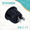 RK2-17 ROUND ROCKER SWITCH 3/4 ON OFF 6.5A 250V 13A 125V 2 PIN TOGGLE SWITCH