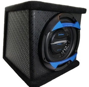 RMS 200W Trapezoidal Leather Surface Car Sub Woofer Car Stereo Subwoofer with Box