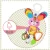 Import Rolimate animal teether bunny toy plush baby rattle colorful soft infant toy plush hanging baby rattles from China