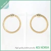 Round chain Point Earrings