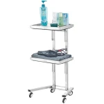 Salon Trolley Stainless Steel For Hairdressers Traditional Gold Hair Dressing With Power Point Assembly To Wall