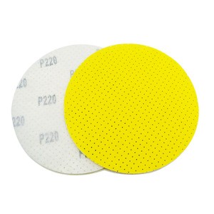 SATC  9 inch 225 mm 220 Grit Yellow Multi-hole Drywall Clean Sanding Disc