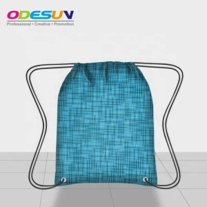 Sedex 4P BSCI audit New material promotional three-line colorful polyester drawstring bag