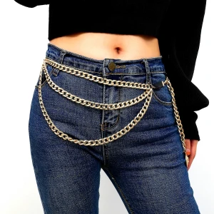 Sexy Bikini Beach Multilayer Waist Belt Chain Long Tassel Coin Pendant Harness Belly Chain for Women Waistbands Body Jewelry