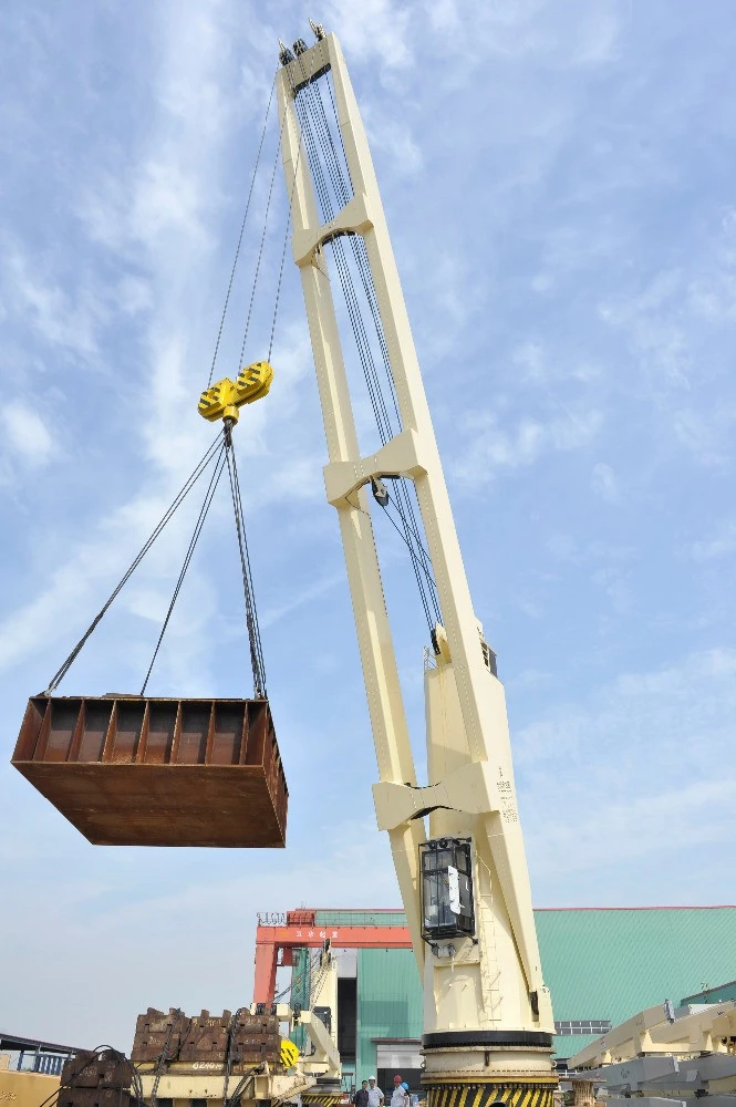 Ship Folding Jib Deck Crane for Lifting cargo from sea 5T 10T 15T 20T Ship crane