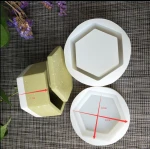 silicone planter mold hexagon shapes concrete Storage can molds home decoration Cement 3d vase mould