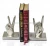 Import Silver finished Bookend Aluminum Metal Bookend Factory Supply Custom Bookend High Quality Metal Stand Book Holder from India