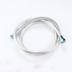 Silver PVC Plumbing 150CM Shower Hose with Brass Nut, X18015S