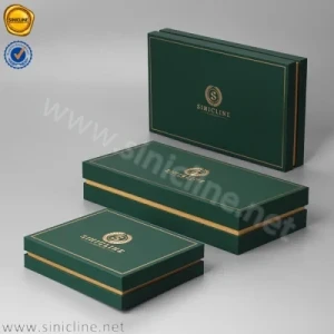 Sinicline Rigid Paper Custom Printed Gift Box for Wallets