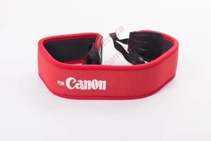 Skidproof Elastic Neoprene Neck Red Strap for Canon SLR DSLR Camera
