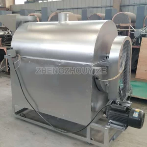 small automatic electric soybean nuts roaster Drum Rotary groundnut peanut roasted cashew sunflower seeds nuts roasting machine
