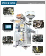 small nitrogen automatic dried fruit granule grain pellet chin chin food pouch sachet packing machine in lahore pakistan