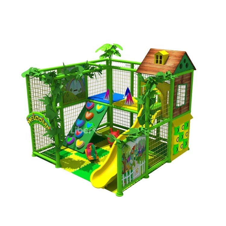 Small plastic indoor soft playground equipment for hotel kids play area
