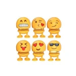 Smile Emoji Emotion Toy Shaking Head emoji Doll Bobble Head Car Doll Dancing Emoji Smiley Doll spring toy for car