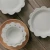 Import Solhui White Ceramic Dish Plates Flower Shaped Plates Egg Pudding Bowls Tableware from China