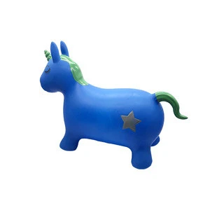 Space Ride On Inflatable Animal Unicorn Hoppers Toy For Waddle
