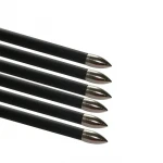 Sport  3 TPU Vane Nock Steel Point Compound Crossbow Hunting  Pure Carbon Arrow Shaft