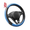 sports steering wheel cover Universal Size M 37-38cm Blue and Black