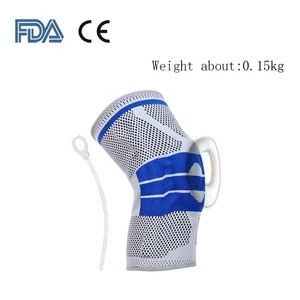 Spring support silicone shock absorber fixed compression knee pads