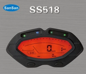 SS518 ATV speedometer kart speedometer motorcycle meter big LCD screen