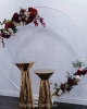 stainless steel gold round bar table for party and wedding