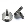 Stainless steel more shiny big flat knurled head thumb screw