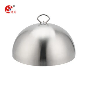 Stainless Steel Serving Dish Food Cover Round Food Covers Meal Steak Food Spherical Covers