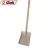 Import stainless steel square shovel with wood handle from China