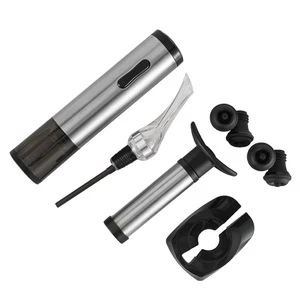 stainless steel wine accessories electric wine opener gift set