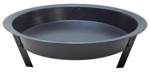 Steel fire pit FP-008 with high temperature black paint finish
