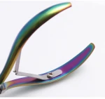 Steel push 3 piece manicure dead skin push gradient manicure tool with nail shaver at both ends of the color dead skin scissors