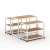 Import Steel with Wooden Color Shelf Multi-layer High And Low  Boutique Retail Store Display Table Rack Promotion Table Display Stand from China