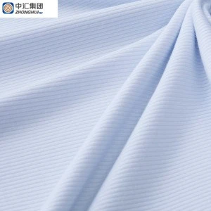 Stock 1x1 Rib Cotton Spandex Fabric 90% Rayon 10% Spandex Combed Cotton Rib Fabric in different colors