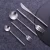 Import Stylish and practical 304 stainless steel carrefour cutlery set drawing knife spoon 18/10 gold flatware from China