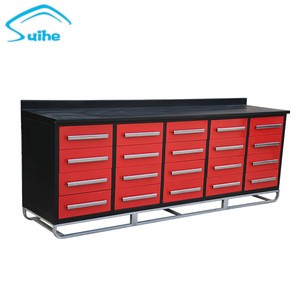 SUIHE Garage modular design steel 20 Drawers large tool cabinet storage workbench