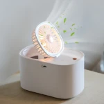 Summer Hot Sell Large Capacity 650ML Humidifier Fan With Night Light Table Portable USB Air Cooler Spray Mist