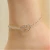 Import Summer Style double heart charm beach anklet for women from China