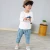 Import Summer T Shirts New Toddler Comfortable Tops Baby Boy Girl  Linen Cotton Tee Children Clothing Kids Button 80-130CM from China