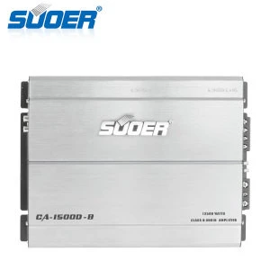 Suoer CA-1500D-B 12V Class D mono block digital amp car power amplifiers one channel monoblock car audio amplifier
