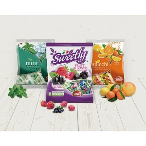 SWEETLY TROPICAL FRUITS - Tropical Fruits Assorted Filled Candies 500g, Made In Italy