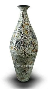 Tall Mosaic Glass Vases For Home Floor Standing Decoration