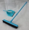 Telescopic Rod Adjustable Rubber Broom &Rubber Bush Set -Rubber Bristles with with Built-in Squeegee Edge