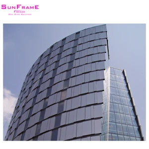 The shard human facade steel frame structure curtain wall