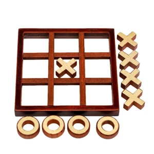 Tic-tac-toeing toy puzzle game XO chess wooden double battle parent-child interaction