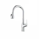Top Quality Modern Torneira Cozinha Single Hole Brass Pull Down Kitchen Faucets With Sprayer