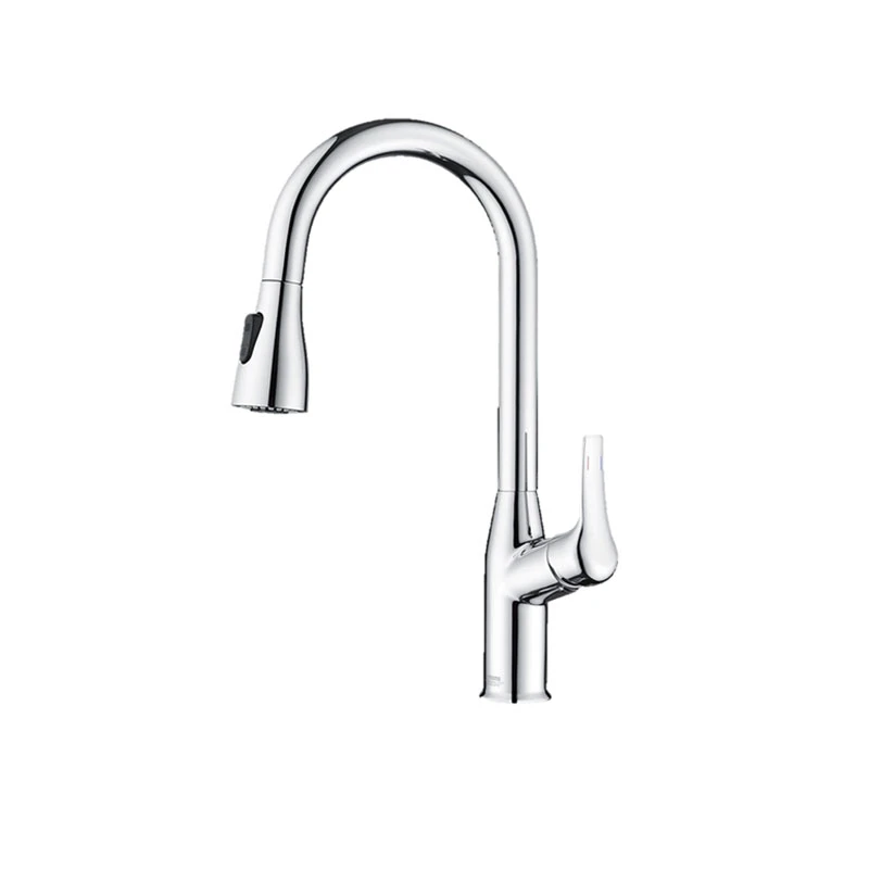 Top Quality Modern Torneira Cozinha Single Hole Brass Pull Down Kitchen Faucets With Sprayer