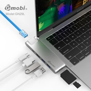 Top Quality Type-C  Hub Adapter for 2018 MacBook Pro  USB C Hub 40Gbs Thunderbolt 3, 4k HDMI